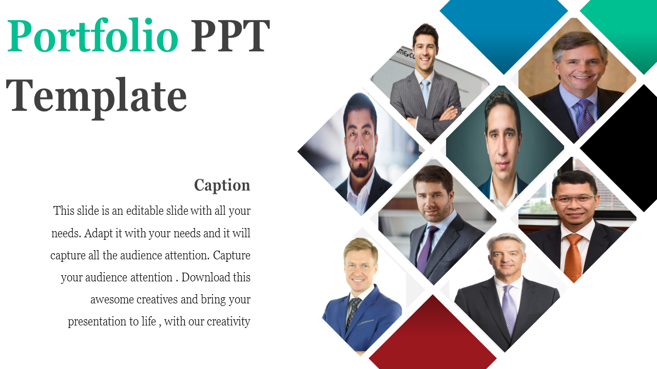 Inspire everyone with Portfolio PPT Presentation Slides 